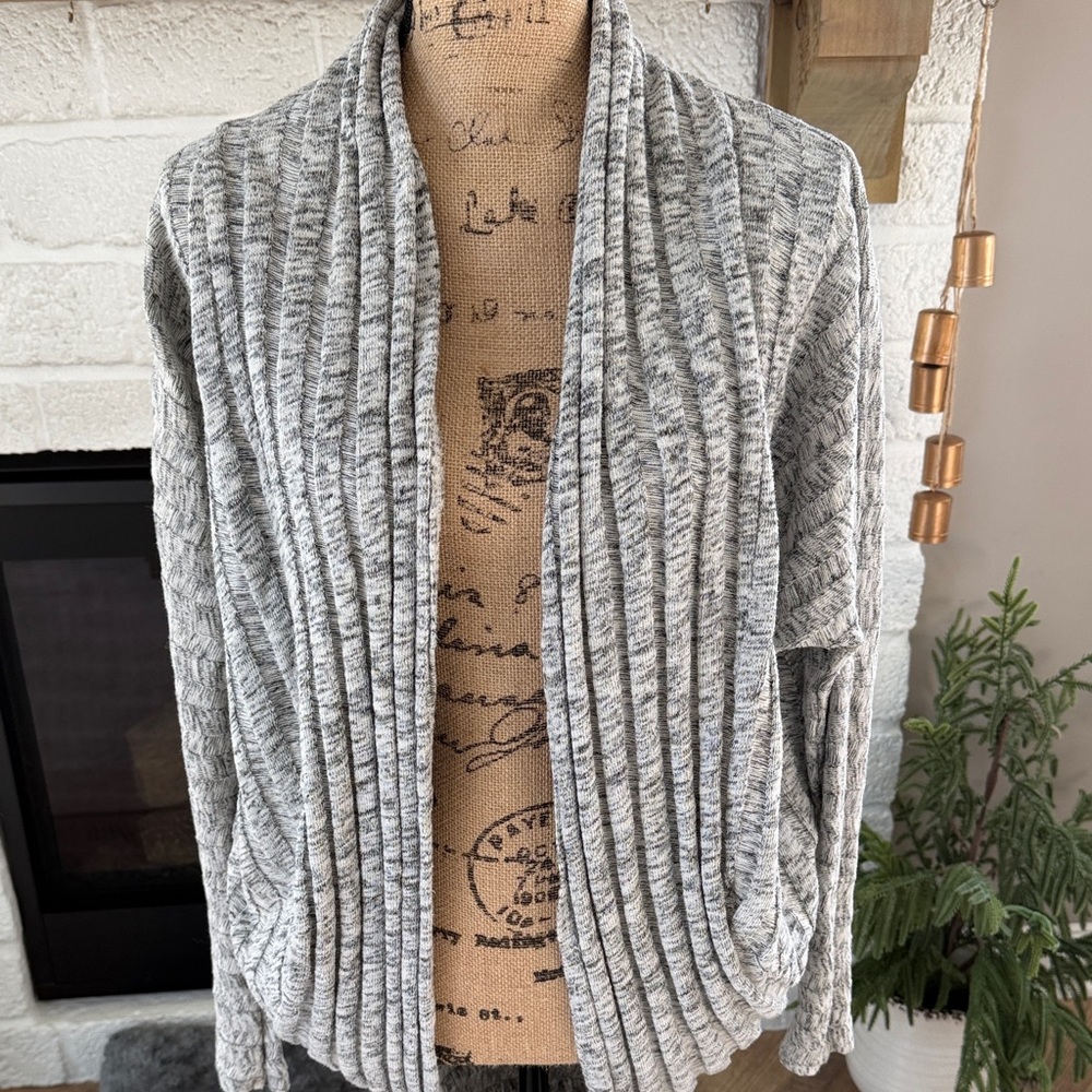BKE Black and Silver Knit Sweater
